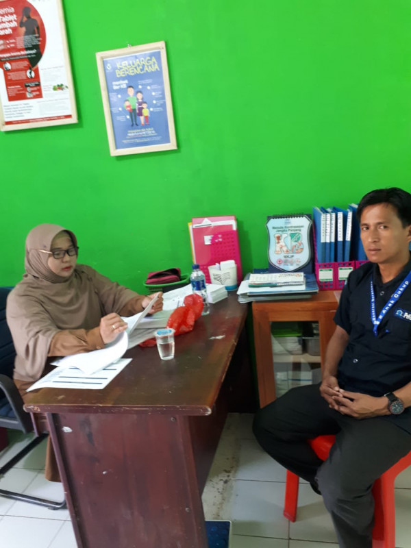 Integrasi dengan Bidan desa kampung kb jambumalea kecamatan tapongo
