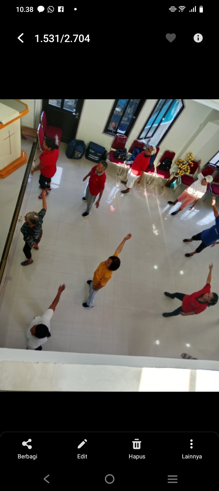 Senam Bersama Lansia